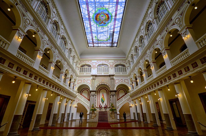 Inside of the presidential palace la paz bolivia