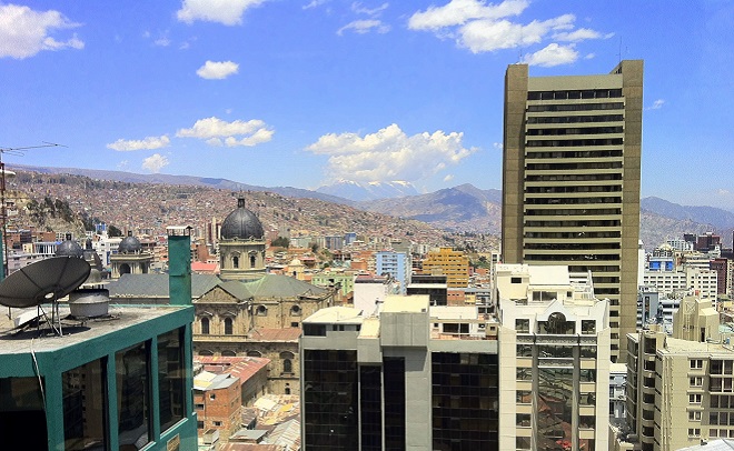 View of La Paz from Hotel Presidente